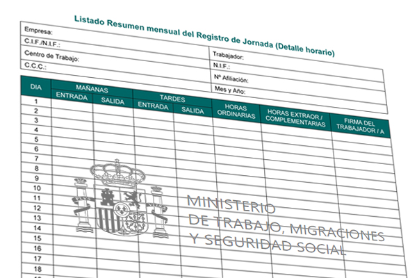 Trabajo editará una guía práctica para las empresas sobre el control diario de jornada laboral